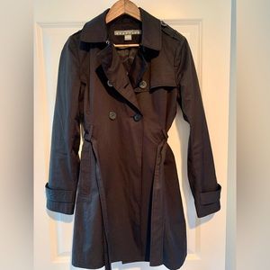 Kenneth Cole Reaction Black Trench Coat